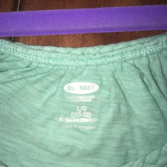 Turquoise girls tank top - Picture 4 of 7